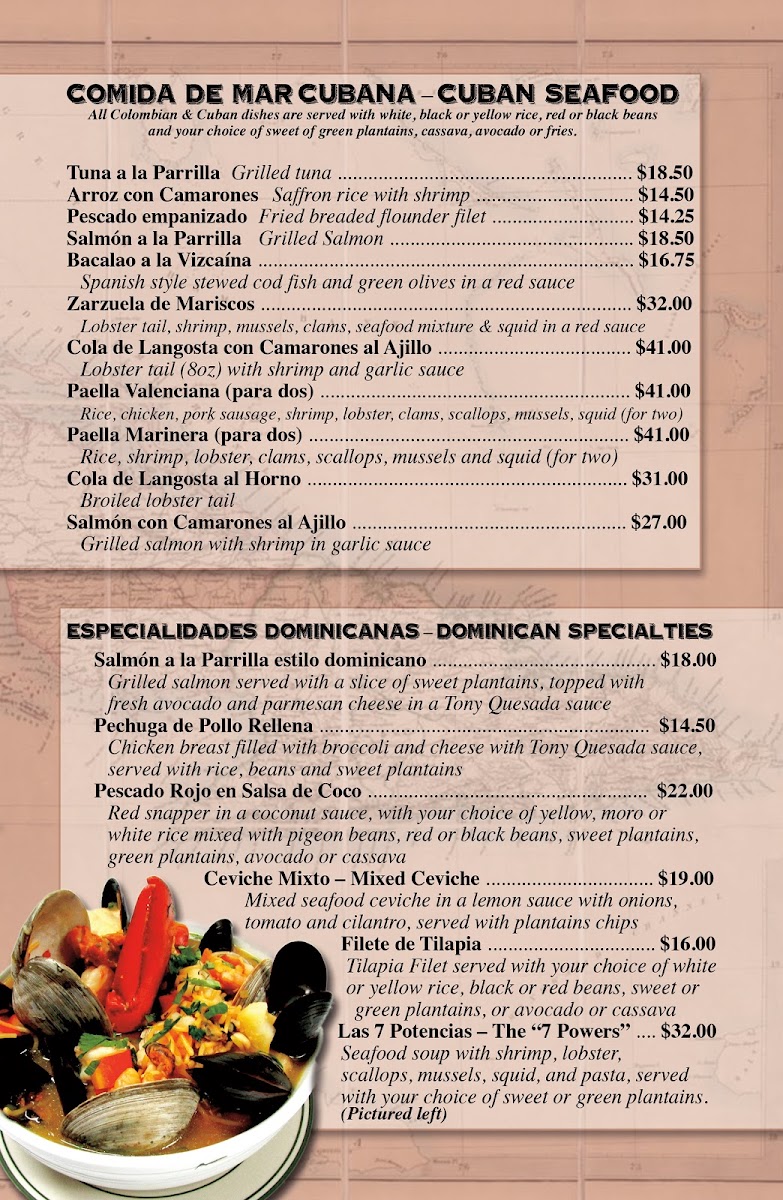 Tierra Colombiana Restaurant Menu - Image 5
